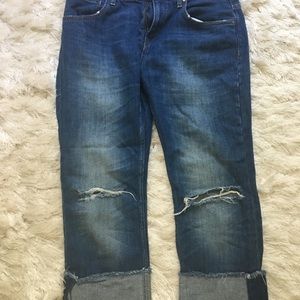 Zara boyfriend crop jeans